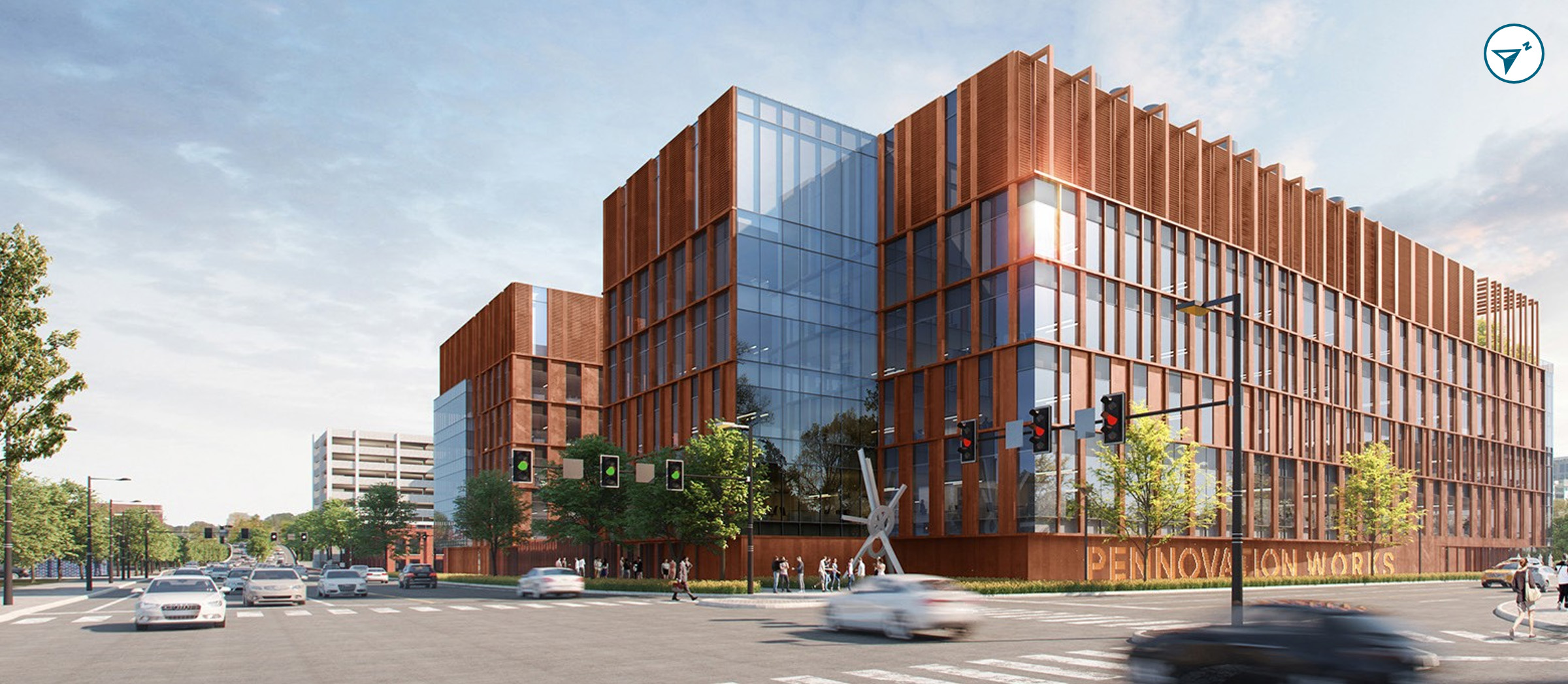 Rendering of the planned new life sciences development on the Pennovation Works site