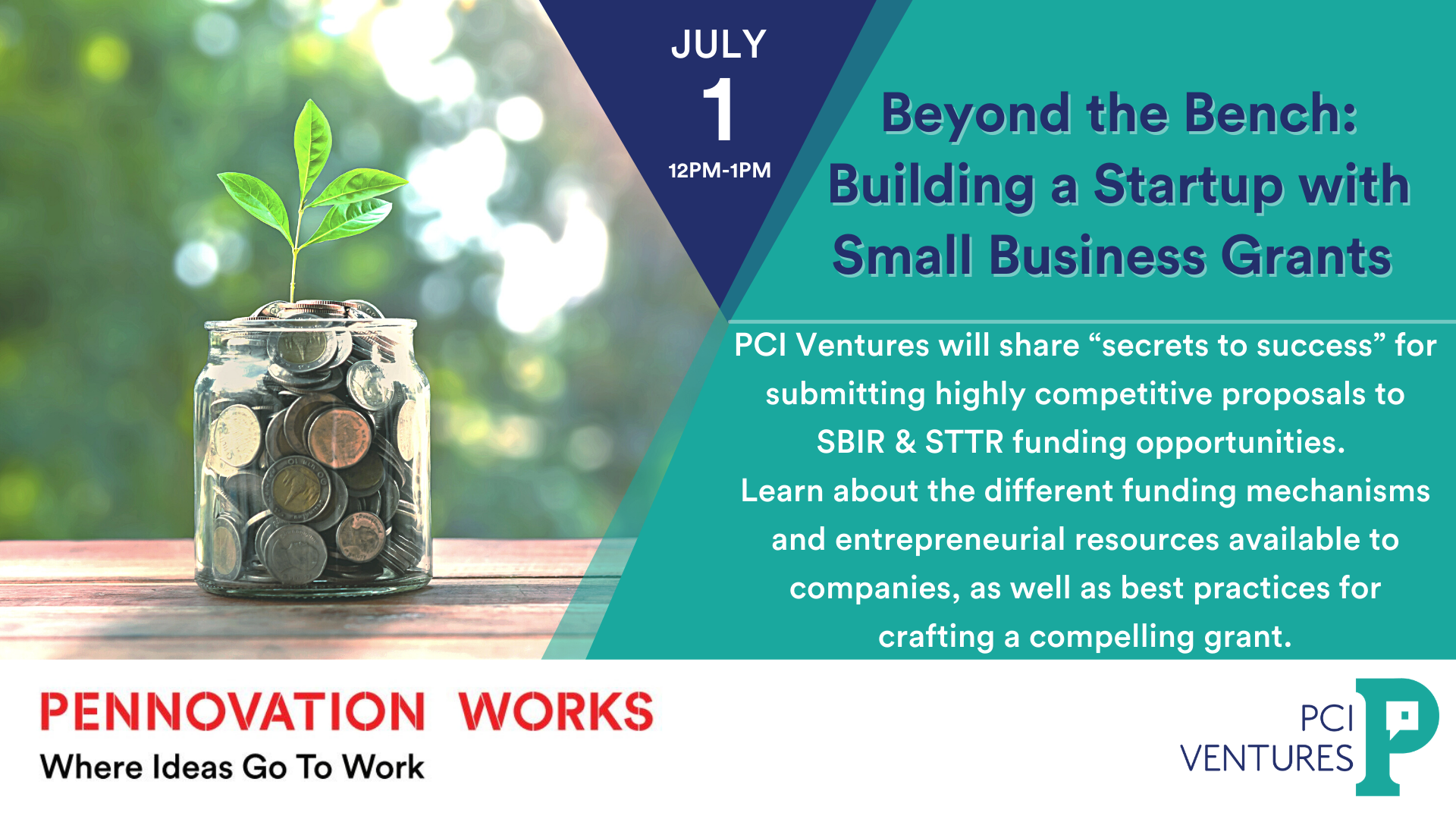 Building a startup with small business grants Beyond the Bench: Building a startup with small business grants