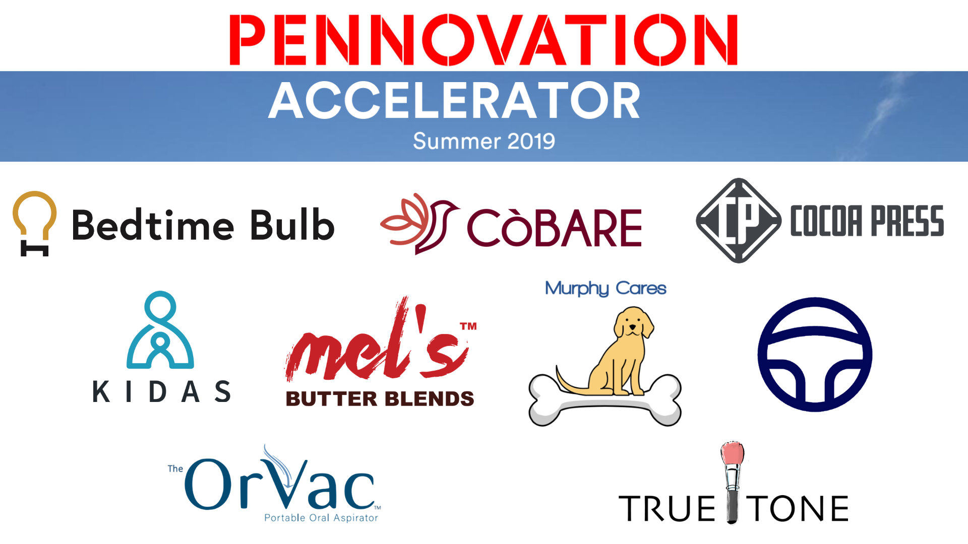 2019 Pennovation Accelerator Cohort Introducing the 2019 Pennovation Accelerator Cohort