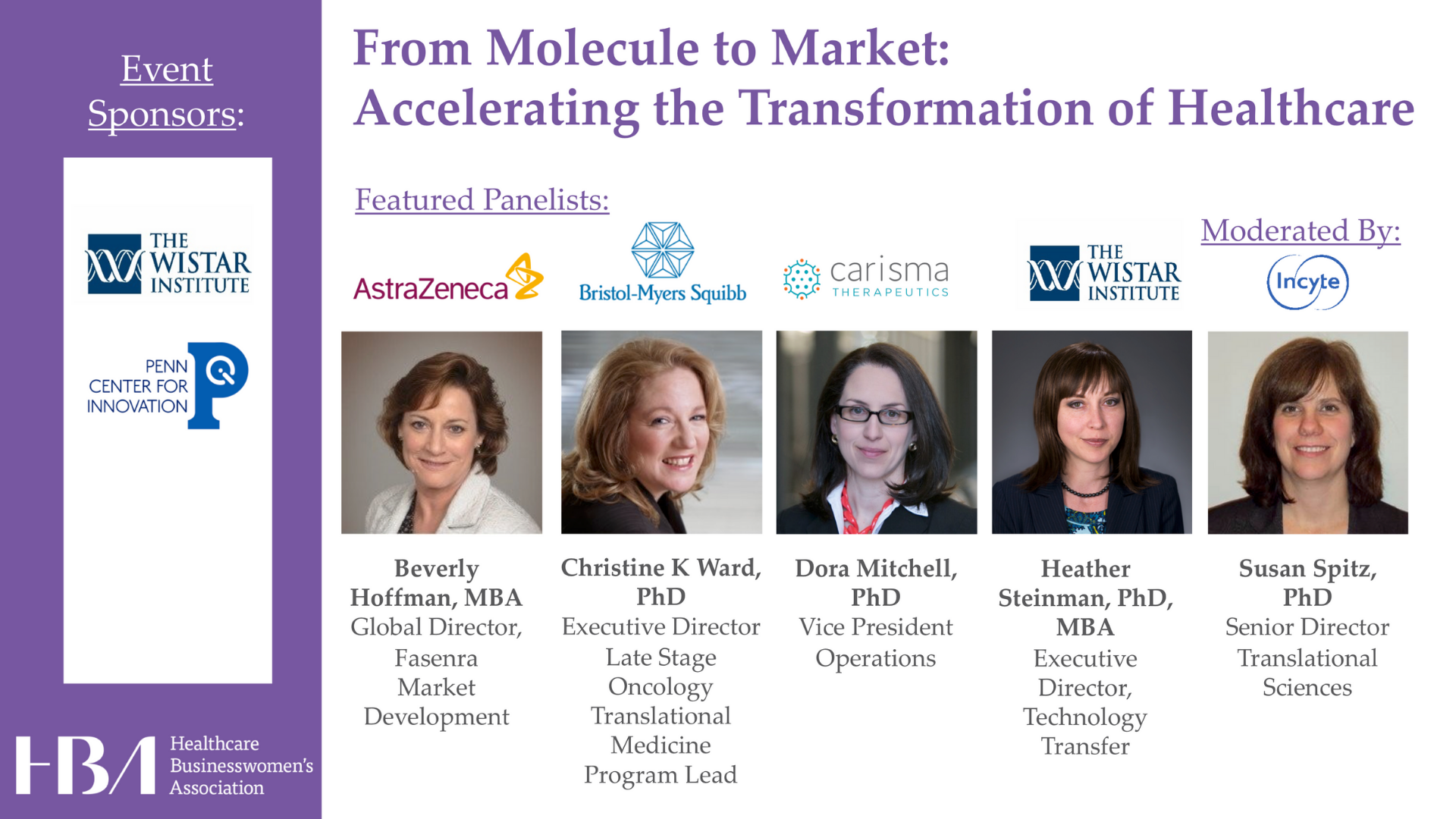 Molecule to Market From Molecule to Market: Accelerating the Transformation of Healthcare