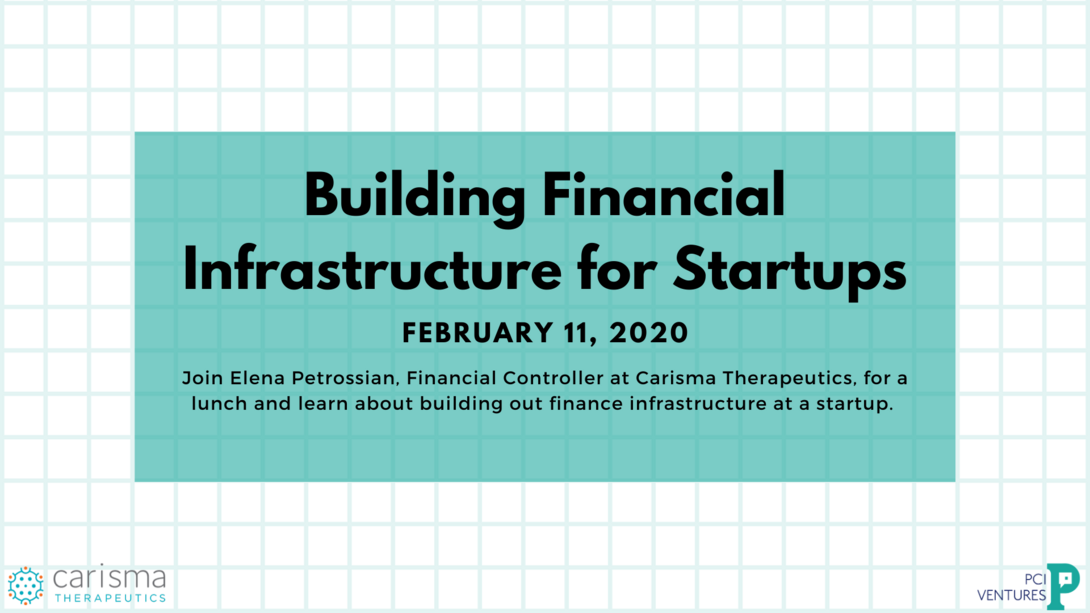 Building Financial Infrastructure for Startups